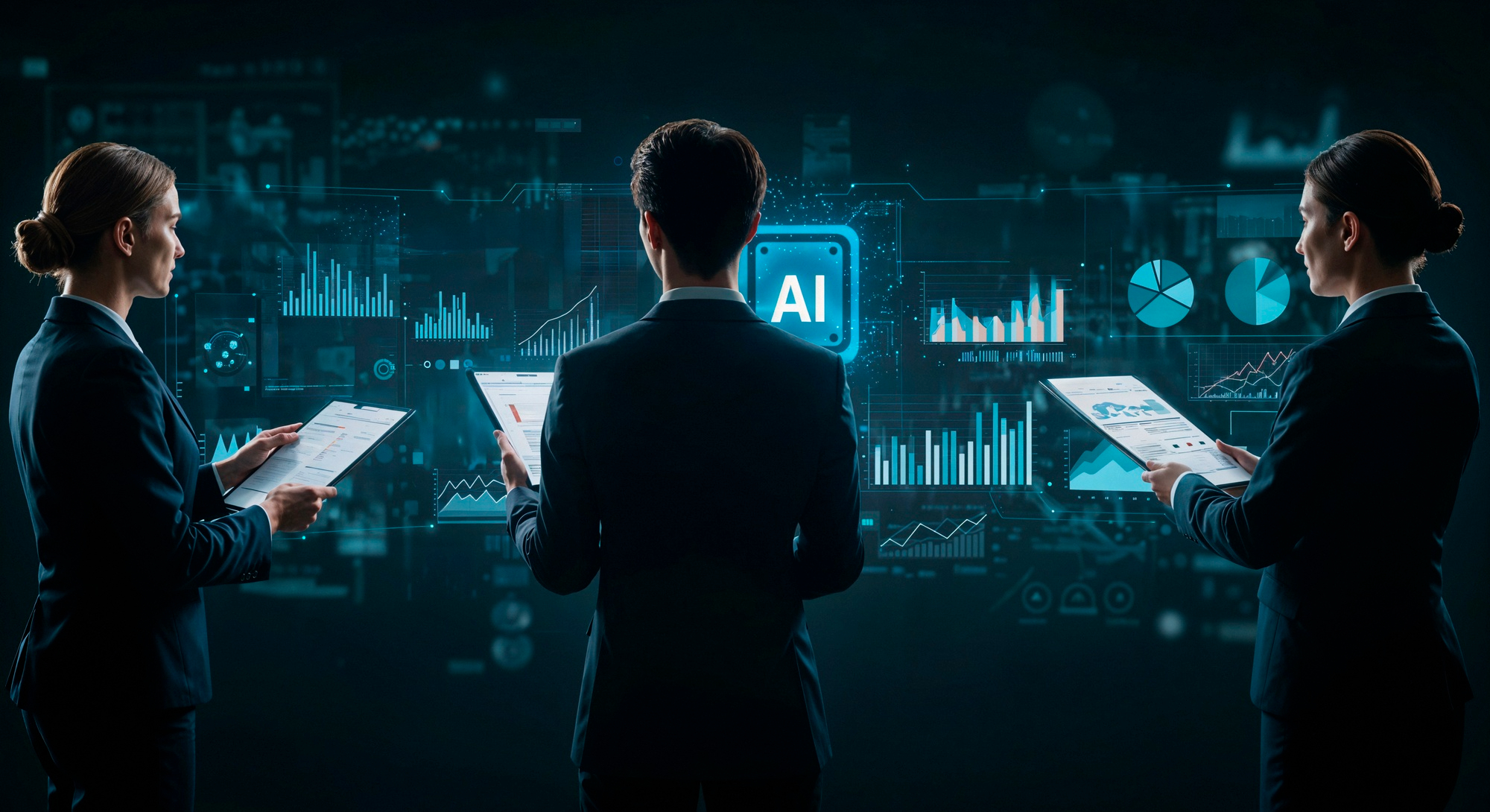 Visual summary showing AI adoption, ROI confusion, and the gap between usage metrics and business impact